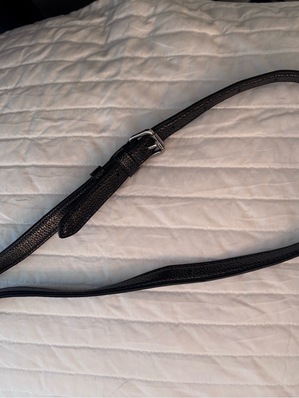 Coach Gunmetal Pebbled Leather Shoulder Bag with Silver Hardware - Picture 7 of 7